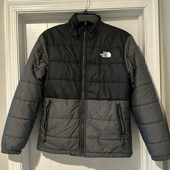 The North Face Youth L/XL Puffer Jacket Reversible - Picture 1 of 10